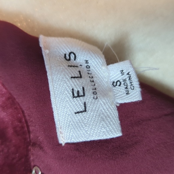 Burgundy Red crushed Velvet plunging v neck Cherry Girl fairy core Dress Sz S - Picture 5 of 12